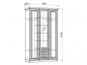 Шкаф 1300 мм 3-х створчатый Белла (Мебельсон) в Первоуральске - pervouralsk.mebel-e96.ru