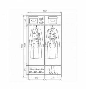 Шкаф-купе ХИТ 22-4-12/2-11 (420) в Первоуральске - pervouralsk.mebel-e96.ru