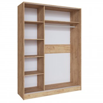 Шкаф-купе Стиль-2 1600 мм крафт/кашемир (Текс) в Первоуральске - pervouralsk.mebel-e96.ru