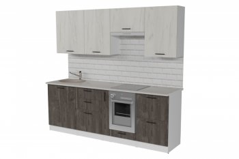 Кухонный гарнитур Сиена компакт 2200 мм (Герда) в Первоуральске - pervouralsk.mebel-e96.ru