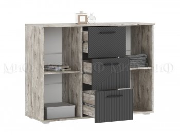 Комод Сильвия, дуб юкон/графит (Миф) в Первоуральске - pervouralsk.mebel-e96.ru