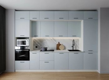 Кухонный гарнитур Смоки 3400 мм МДФ (Санвут) в Первоуральске - pervouralsk.mebel-e96.ru