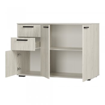 Комод Стандарт 3 NEW крафт белый (БТС) в Первоуральске - pervouralsk.mebel-e96.ru