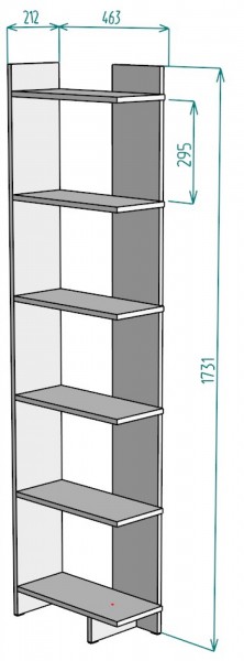 Стеллаж S4 (ДМ) в Первоуральске - pervouralsk.mebel-e96.ru