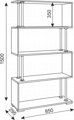 Стеллаж Зигзаг-2 (Риннер) в Первоуральске - pervouralsk.mebel-e96.ru