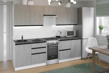 Кухонный гарнитур Сюита мега 2500 мм (Герда) в Первоуральске - pervouralsk.mebel-e96.ru