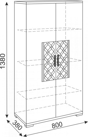 Тумба 2 двери Тиффани М13 (Риннер) в Первоуральске - pervouralsk.mebel-e96.ru