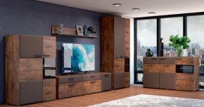 Тумба 3 двери 1500 РИО Смоки Soft touch/Таксус (БМ) в Первоуральске - pervouralsk.mebel-e96.ru