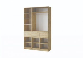 Шкаф 1500 мм Турин крафт/графит (ВВР) в Первоуральске - pervouralsk.mebel-e96.ru