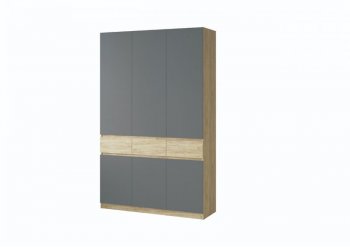 Шкаф 1500 мм Турин крафт/графит (ВВР) в Первоуральске - pervouralsk.mebel-e96.ru