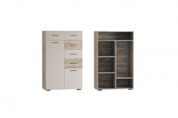 Стенка Турин крафт серый/кашемир, модульная (ВВР) в Первоуральске - pervouralsk.mebel-e96.ru