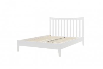 Кровать из массива Виола белый античный (БМ) в Первоуральске - pervouralsk.mebel-e96.ru