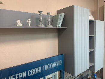 Стенка Сканди МДФ НМ-001 грин грей софт (Стиль) в Первоуральске - pervouralsk.mebel-e96.ru