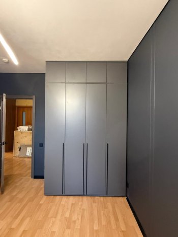 Шкаф 1600 мм 4-х створчатый Норд с антресолью графит (Миф) в Первоуральске - pervouralsk.mebel-e96.ru