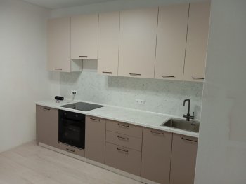 Кухонный гарнитур высокий Латте 3000 мм, Стол. 38 мм в Первоуральске - pervouralsk.mebel-e96.ru