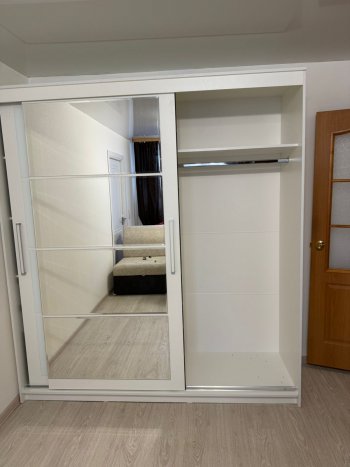 Шкаф-купе Крафт-6 белый ясень 2000 мм (БТС) в Первоуральске - pervouralsk.mebel-e96.ru