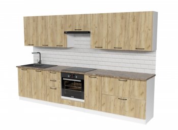 Кухонный гарнитур Янтарь 3000 мм (Герда) в Первоуральске - pervouralsk.mebel-e96.ru